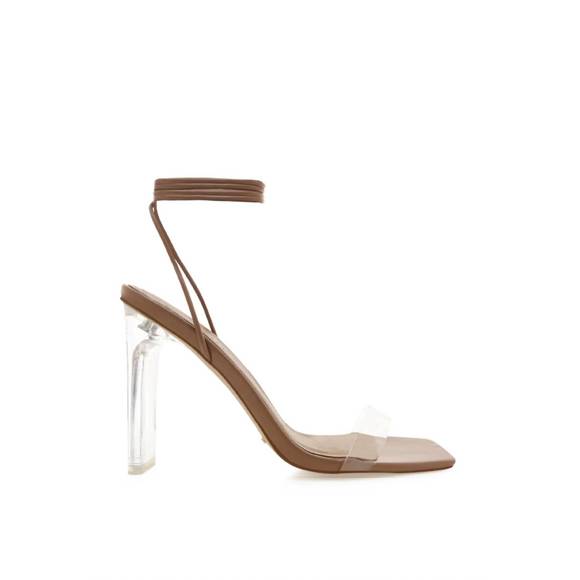 BILLINI Shoes - NEW BILLINI cera clear heels in toffee